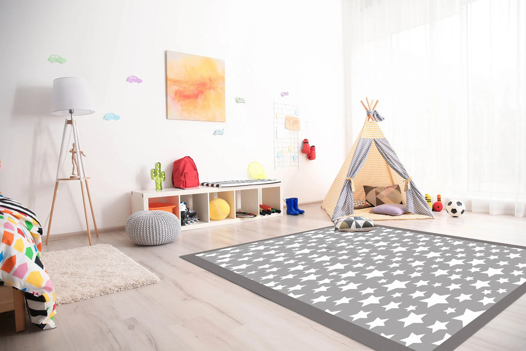 Alfombra Estrellas Gris freeshipping - Home and Living