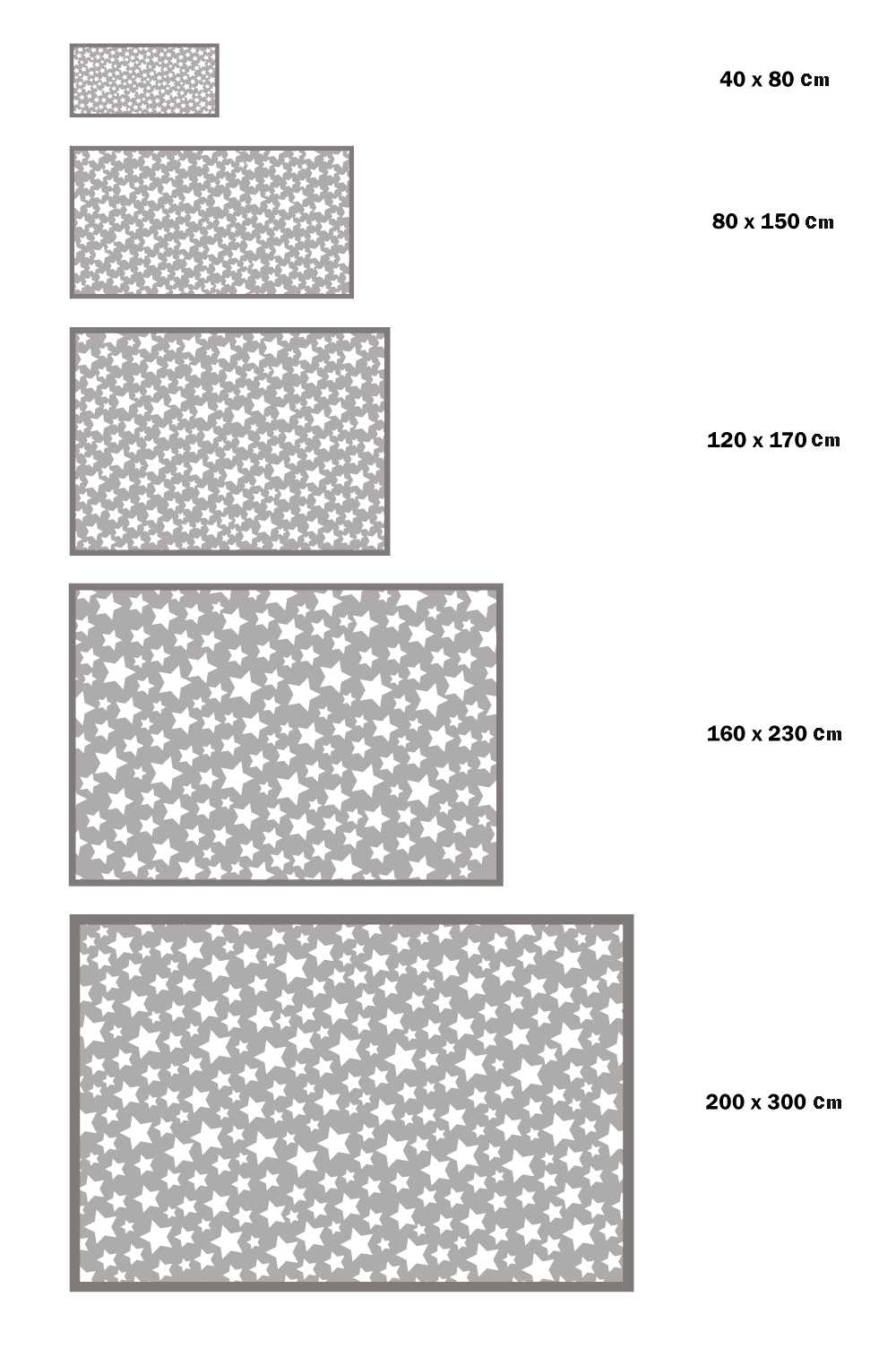 Alfombra Estrellas Gris freeshipping - Home and Living