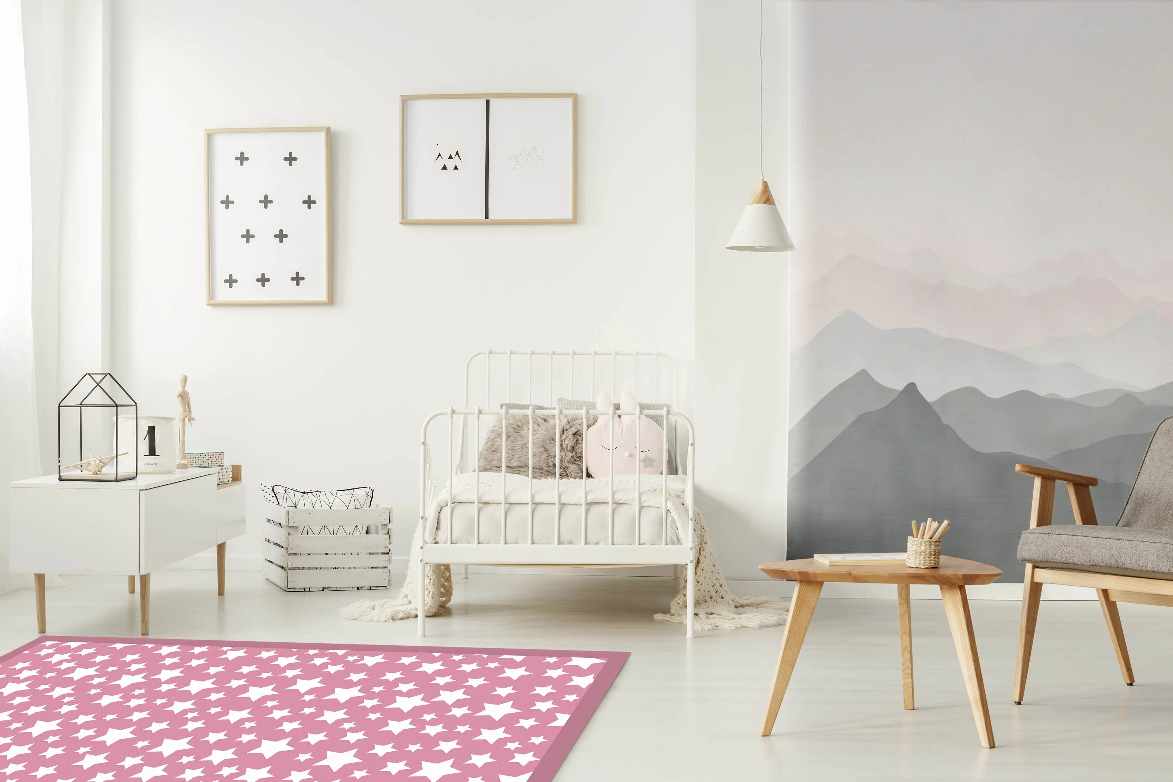 Alfombra Estrellas Rosa freeshipping - Home and Living