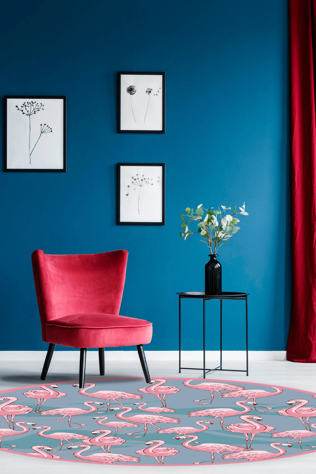 Alfombra Flamencos Redonda freeshipping - Home and Living