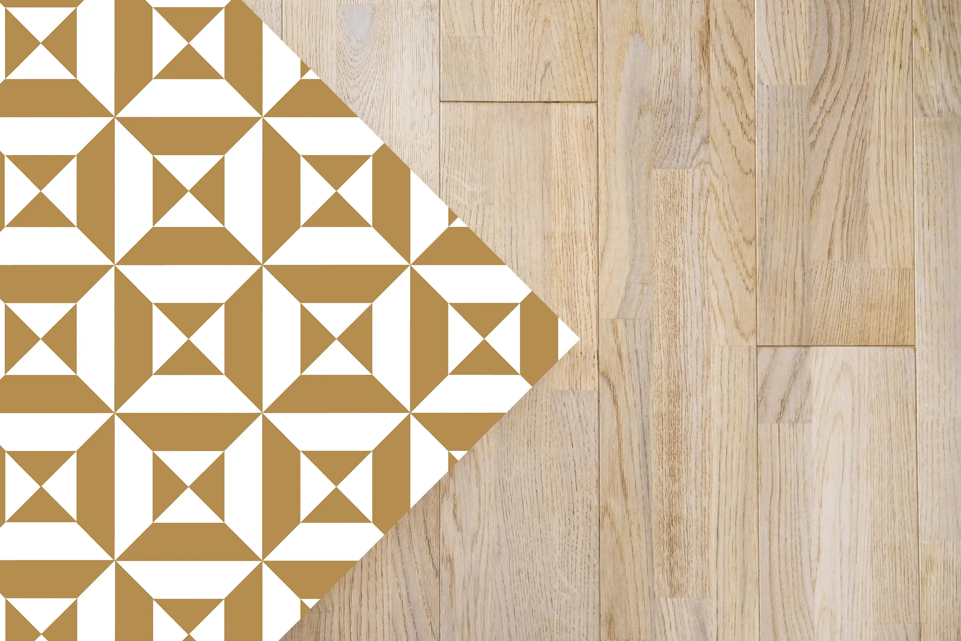 Alfombra Geometría Mostaza freeshipping - Home and Living