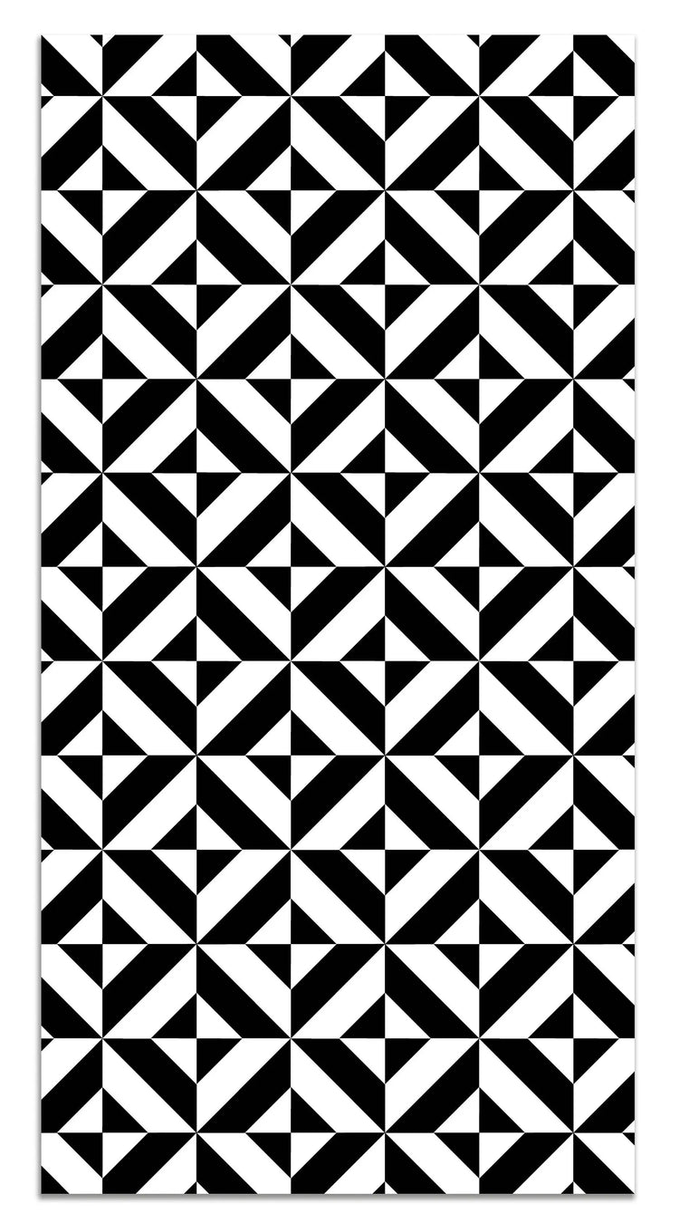 Alfombra Geometría Negra freeshipping - Home and Living