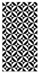 Alfombra Geometría Negra freeshipping - Home and Living