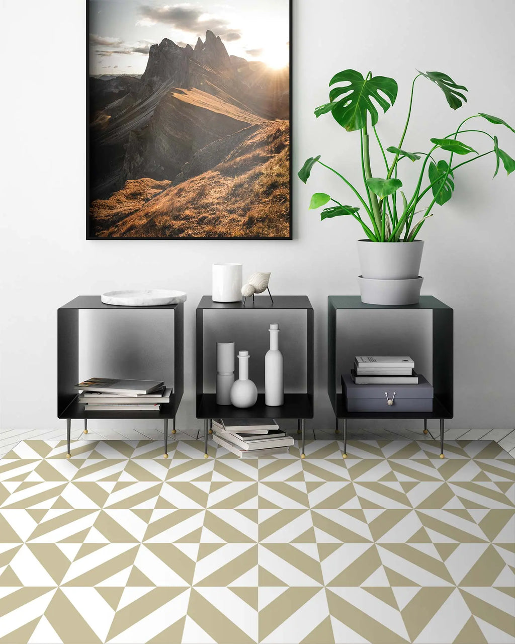 Alfombra Geometría Verde Pastel freeshipping - Home and Living