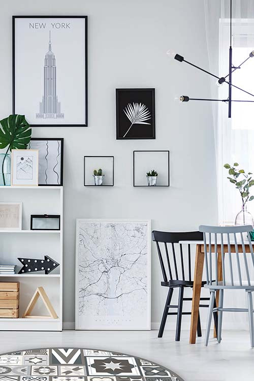 Alfombra Gris Estilo Hidráulico Redonda Home & Living 