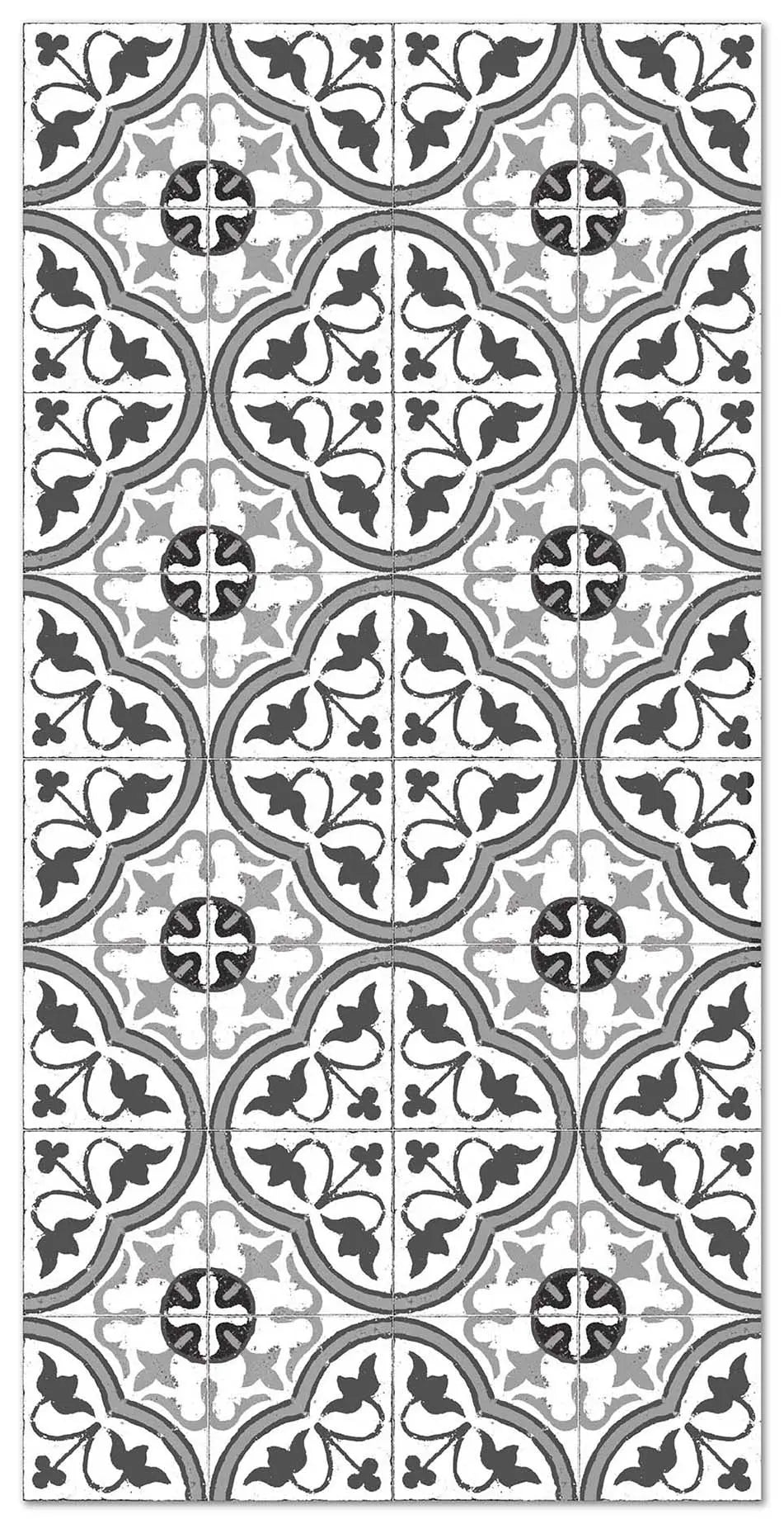 Alfombra Hidráulica Flor Gris Home & Living