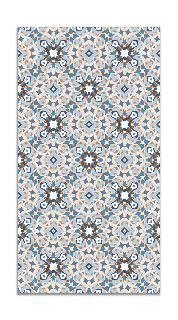Alfombra Hidráulica Tipo Oriental Azul freeshipping - Home and Living