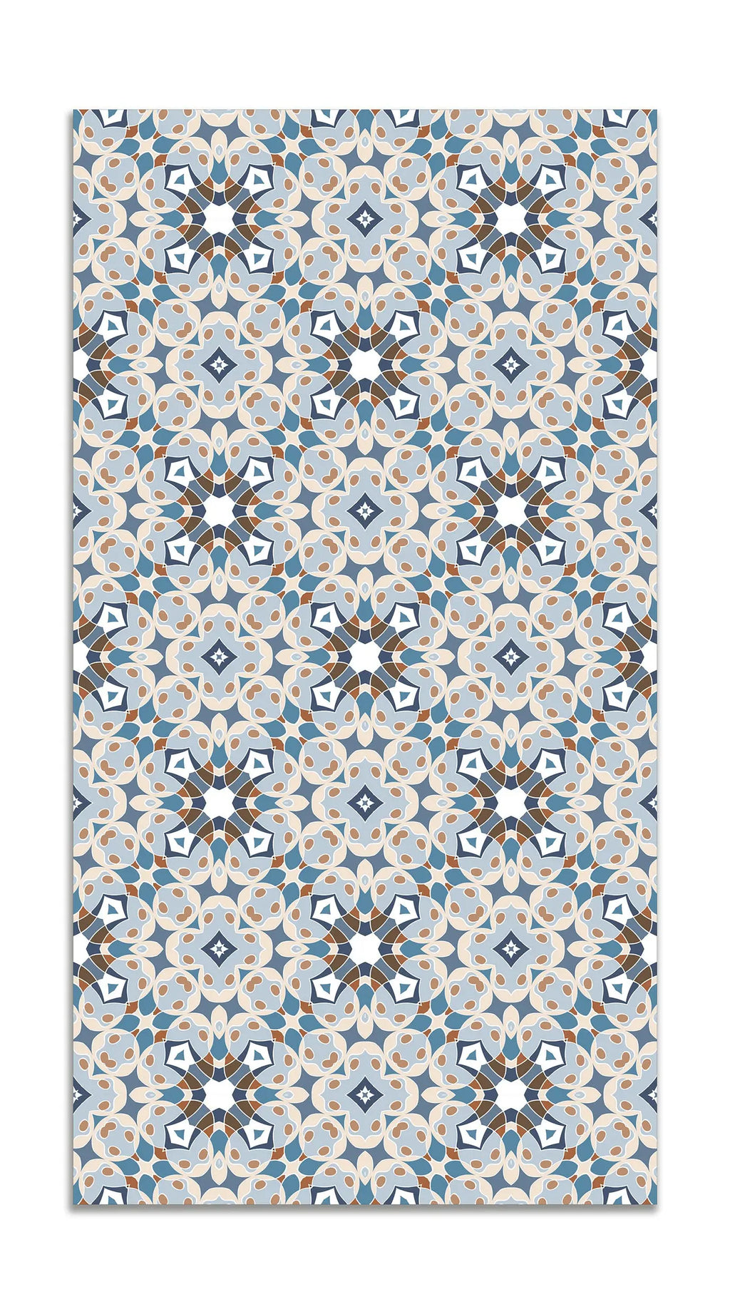 Alfombra Hidráulica Tipo Oriental Azul freeshipping - Home and Living