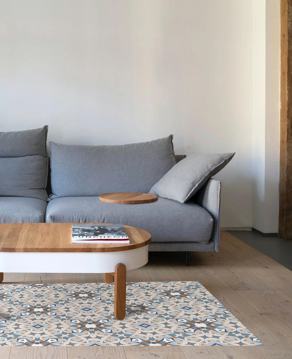 Alfombra Hidráulica Tipo Oriental Azul freeshipping - Home and Living