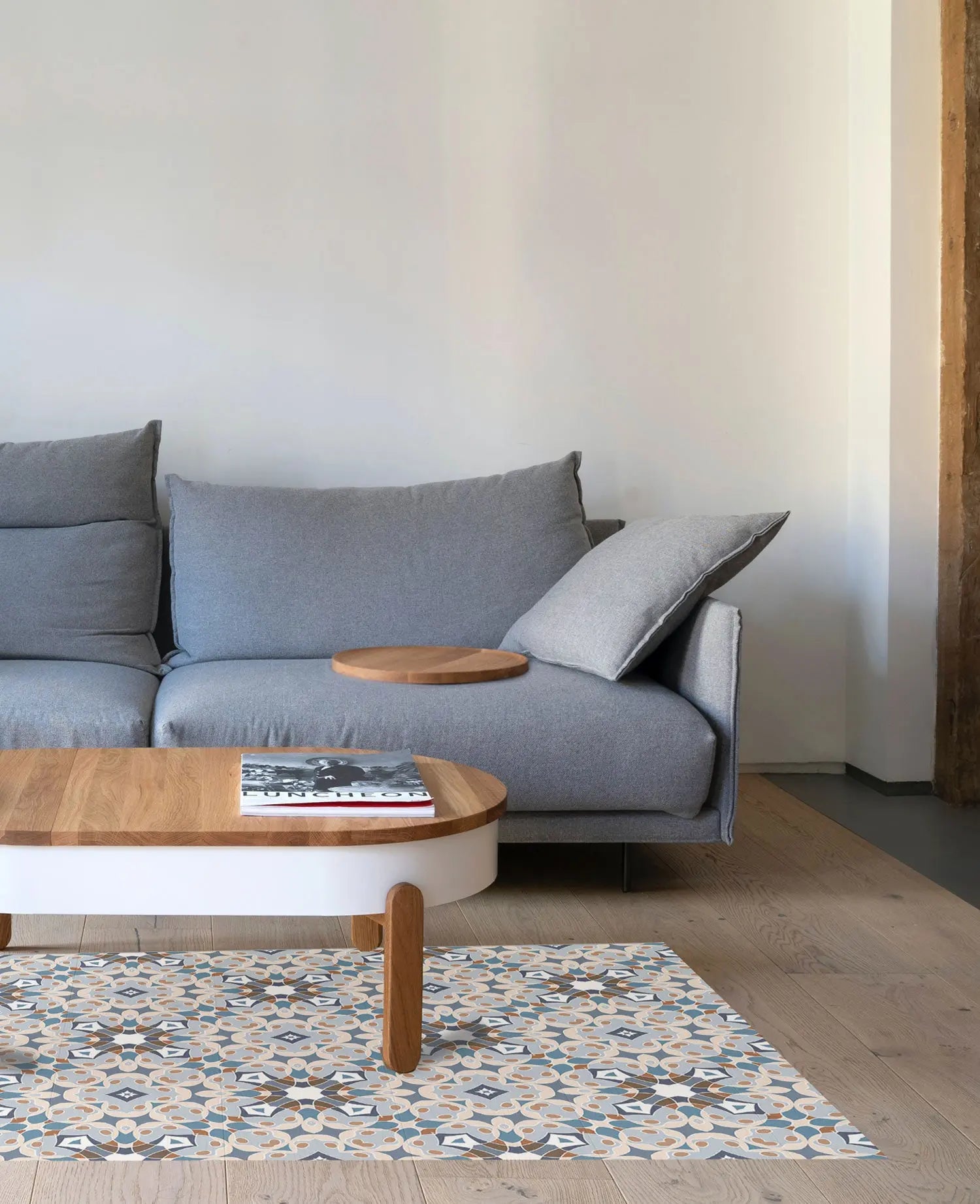 Alfombra Hidráulica Tipo Oriental Azul freeshipping - Home and Living