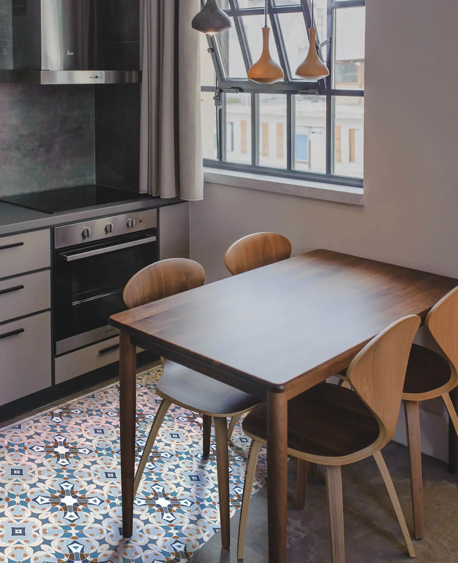 Alfombra Hidráulica Tipo Oriental Azul freeshipping - Home and Living