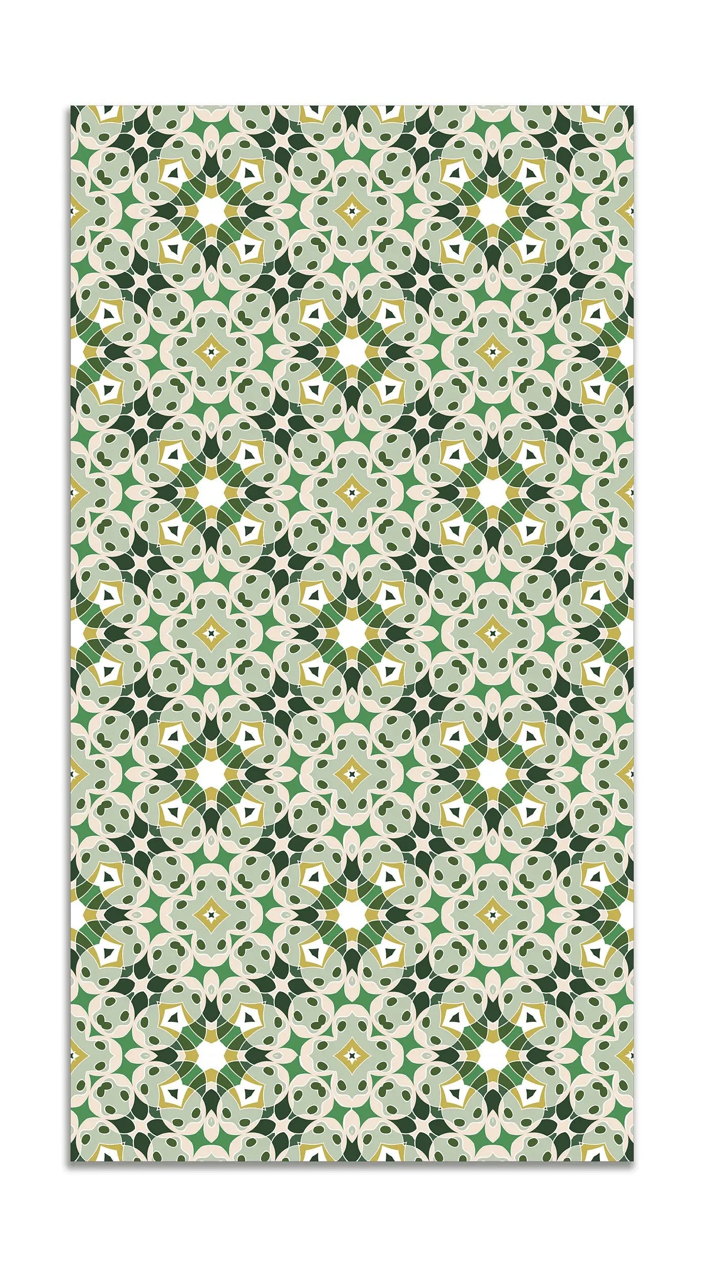 Alfombra Hidráulica Tipo Oriental Verde freeshipping - Home and Living