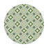 Alfombra Hidráulica Tipo Oriental Verde Redonda freeshipping - Home and Living