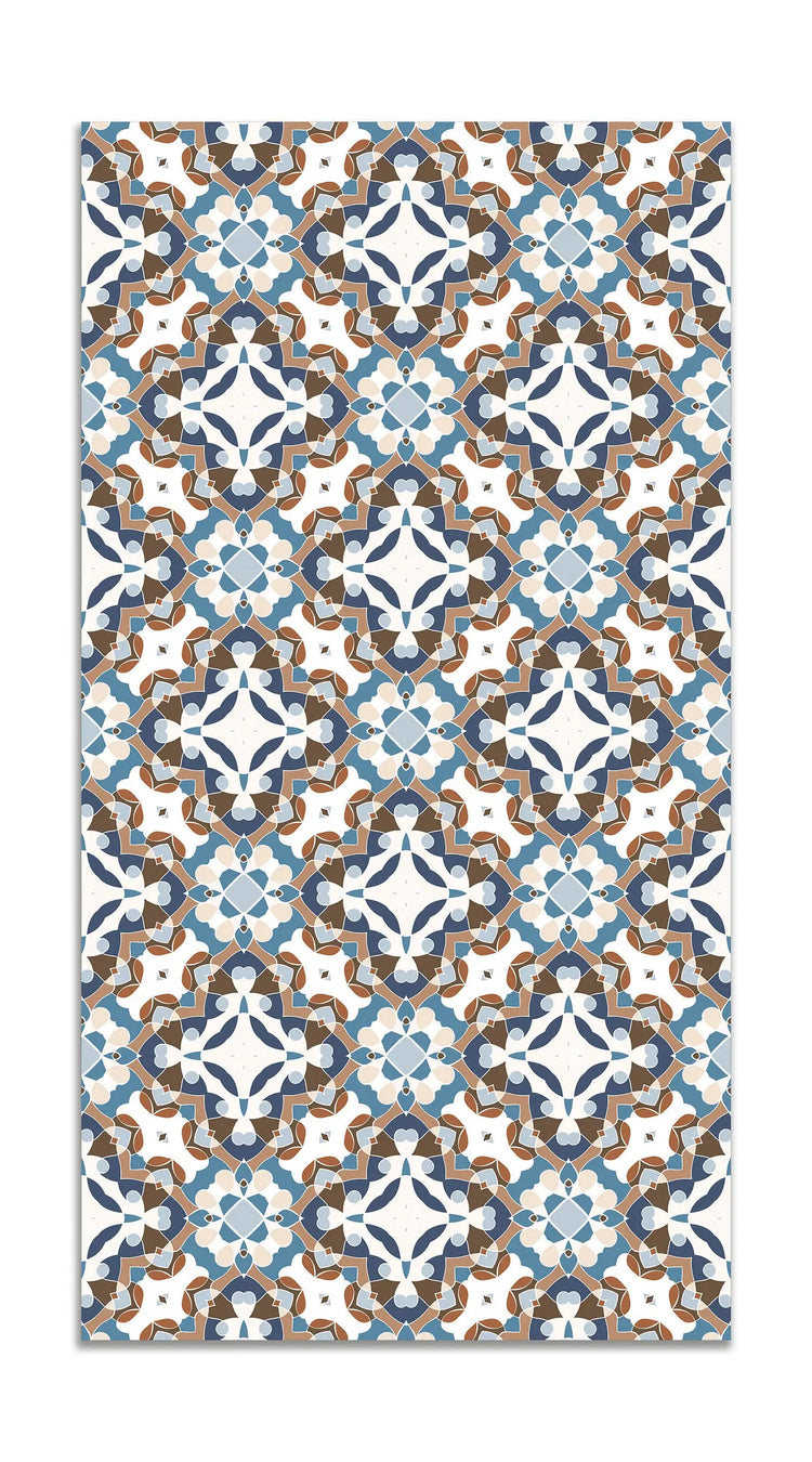 Alfombra Hidráulico Oriental Azul freeshipping - Home and Living