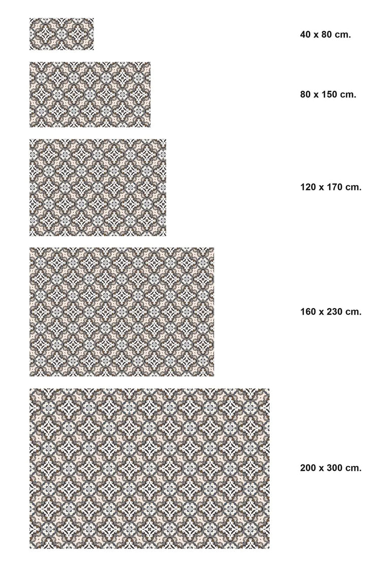 Alfombra Hidráulico Oriental Gris freeshipping - Home and Living
