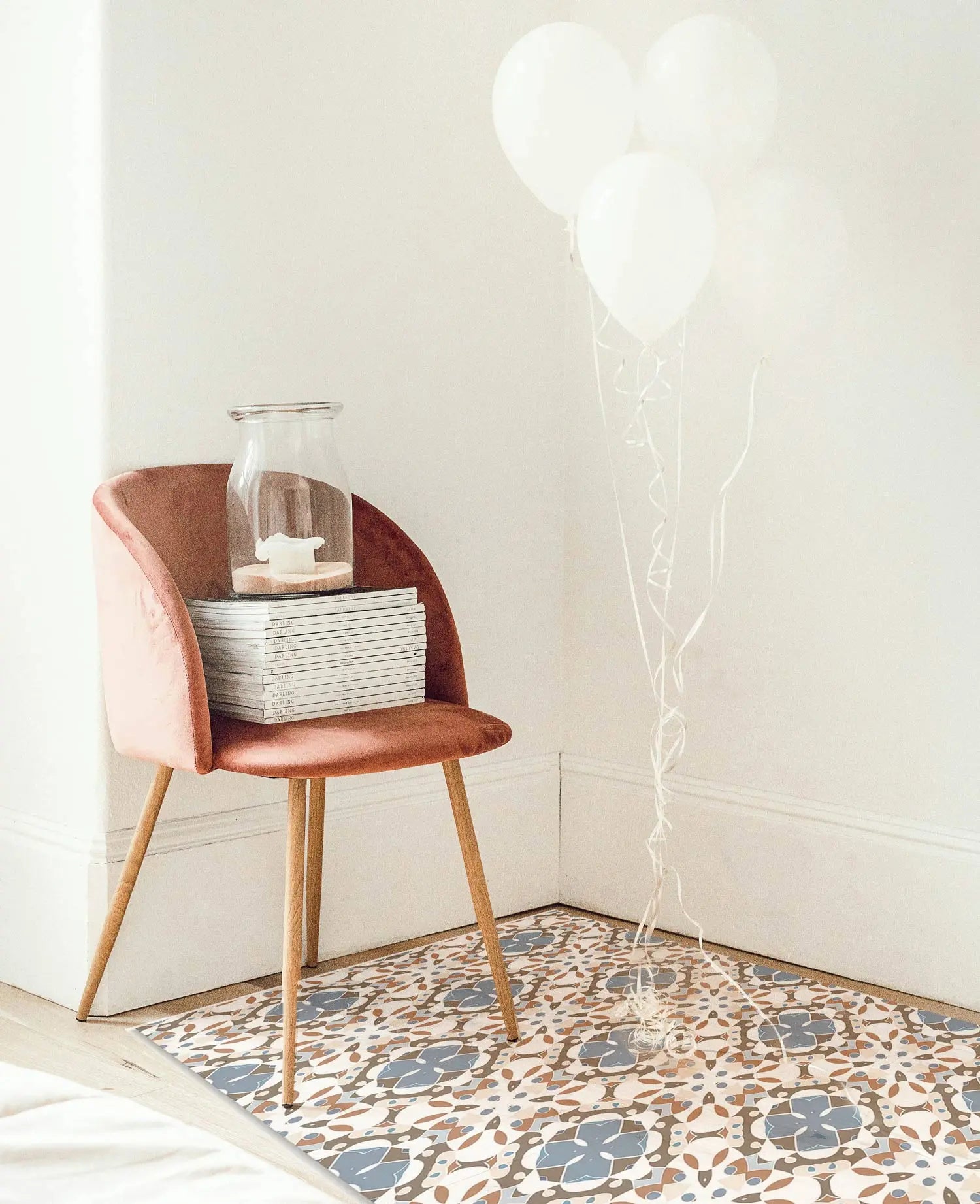 Alfombra Hidráulico Oriental Mosaico Azul freeshipping - Home and Living