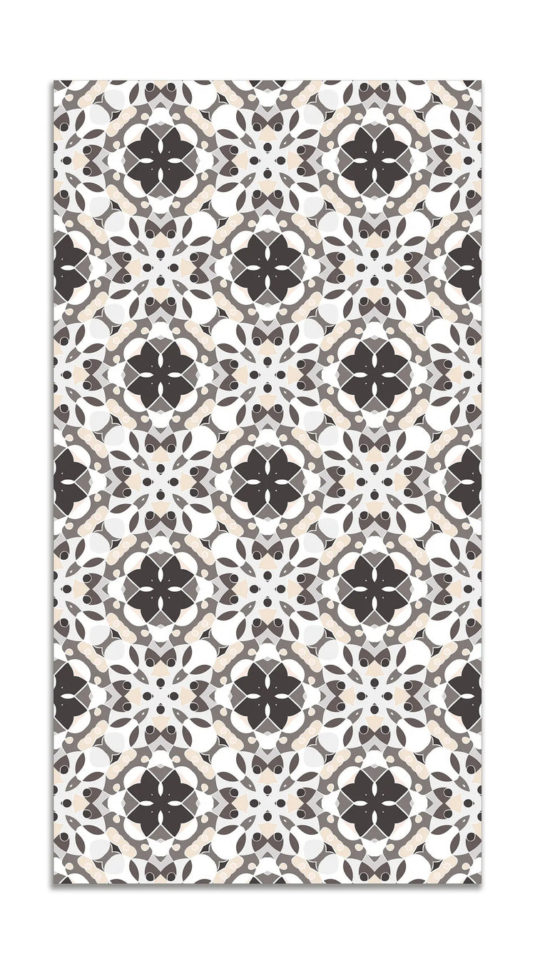Alfombra Hidráulico Oriental Mosaico Gris freeshipping - Home and Living