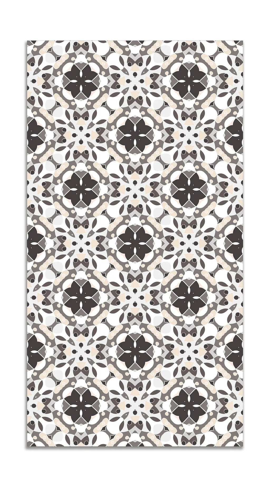 Alfombra Hidráulico Oriental Mosaico Gris freeshipping - Home and Living