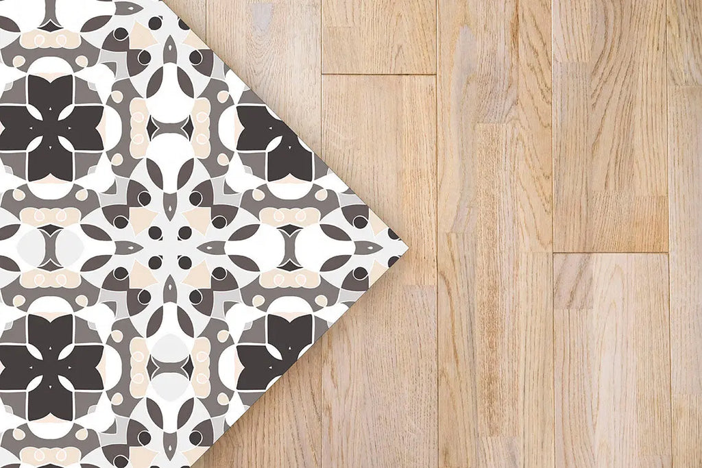 Alfombra Hidráulico Oriental Mosaico Gris freeshipping - Home and Living