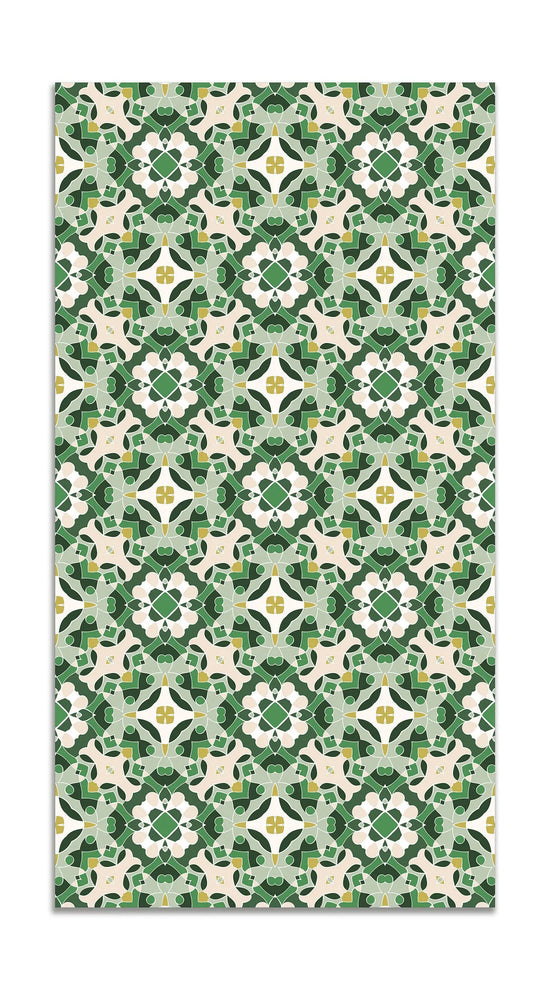 Alfombra Hidráulico Oriental Verde freeshipping - Home and Living