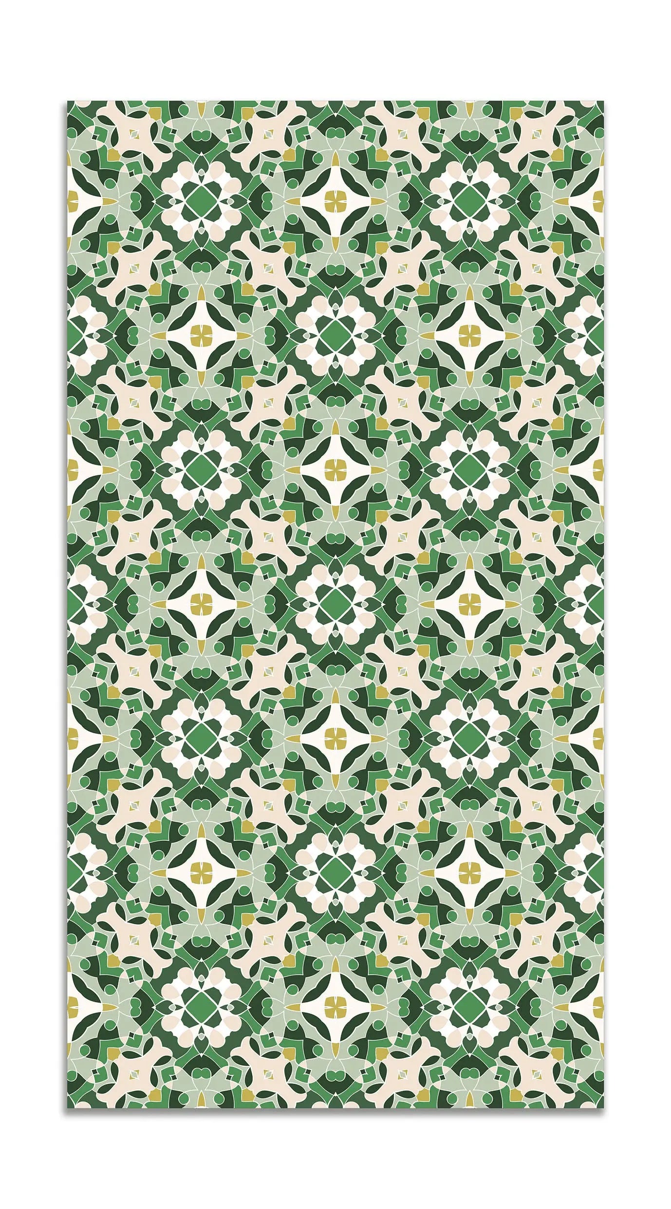 Alfombra Hidráulico Oriental Verde freeshipping - Home and Living
