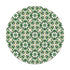 Alfombra Hidráulico Oriental Verde Redonda freeshipping - Home and Living