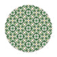 Alfombra Hidráulico Oriental Verde Redonda freeshipping - Home and Living