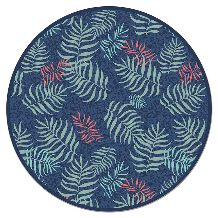 Alfombra Hojas Redonda Home & Living 