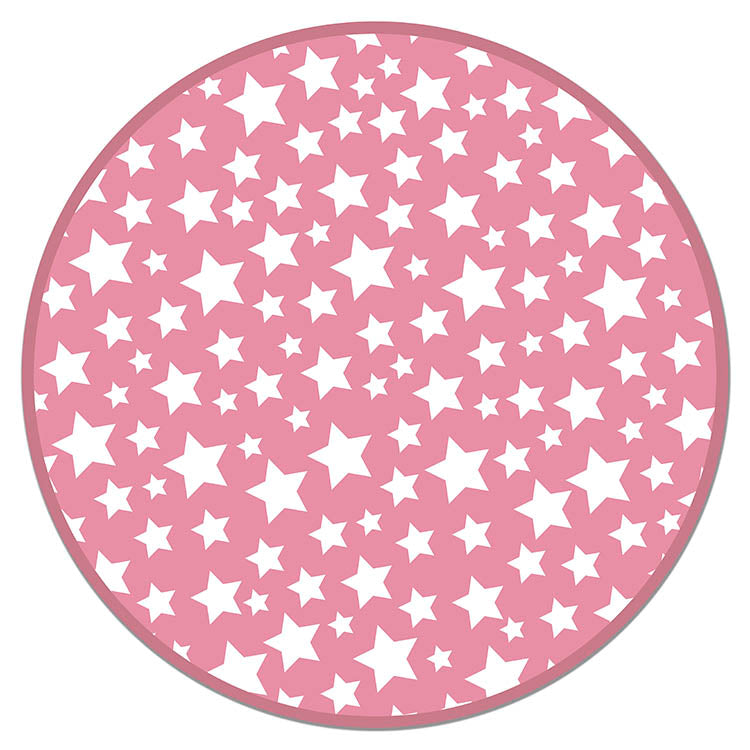 Alfombra Infantil Estrellas Rosa Redonda Home & Living 