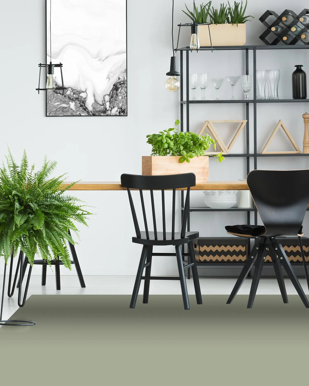 Alfombra Lisa Verde freeshipping - Home and Living