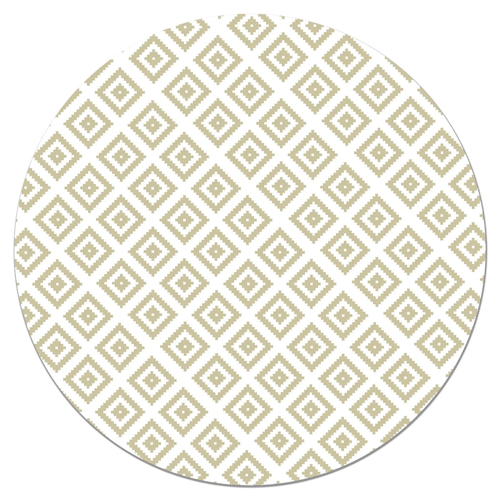 Alfombra Redonda Cuadros Verde Pastel freeshipping - Home and Living