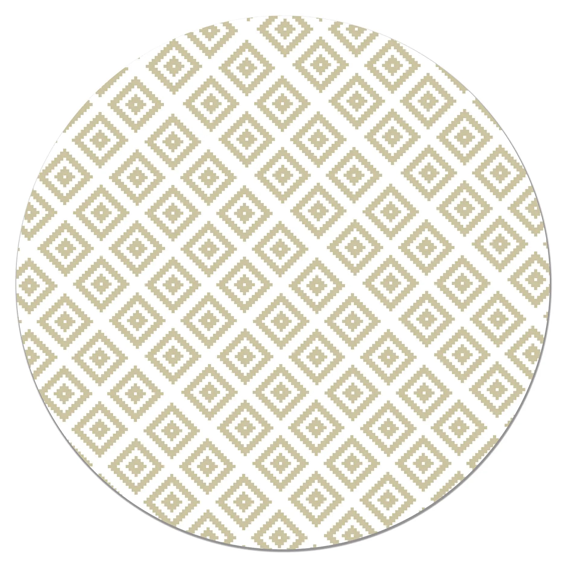 Alfombra Redonda Cuadros Verde Pastel freeshipping - Home and Living