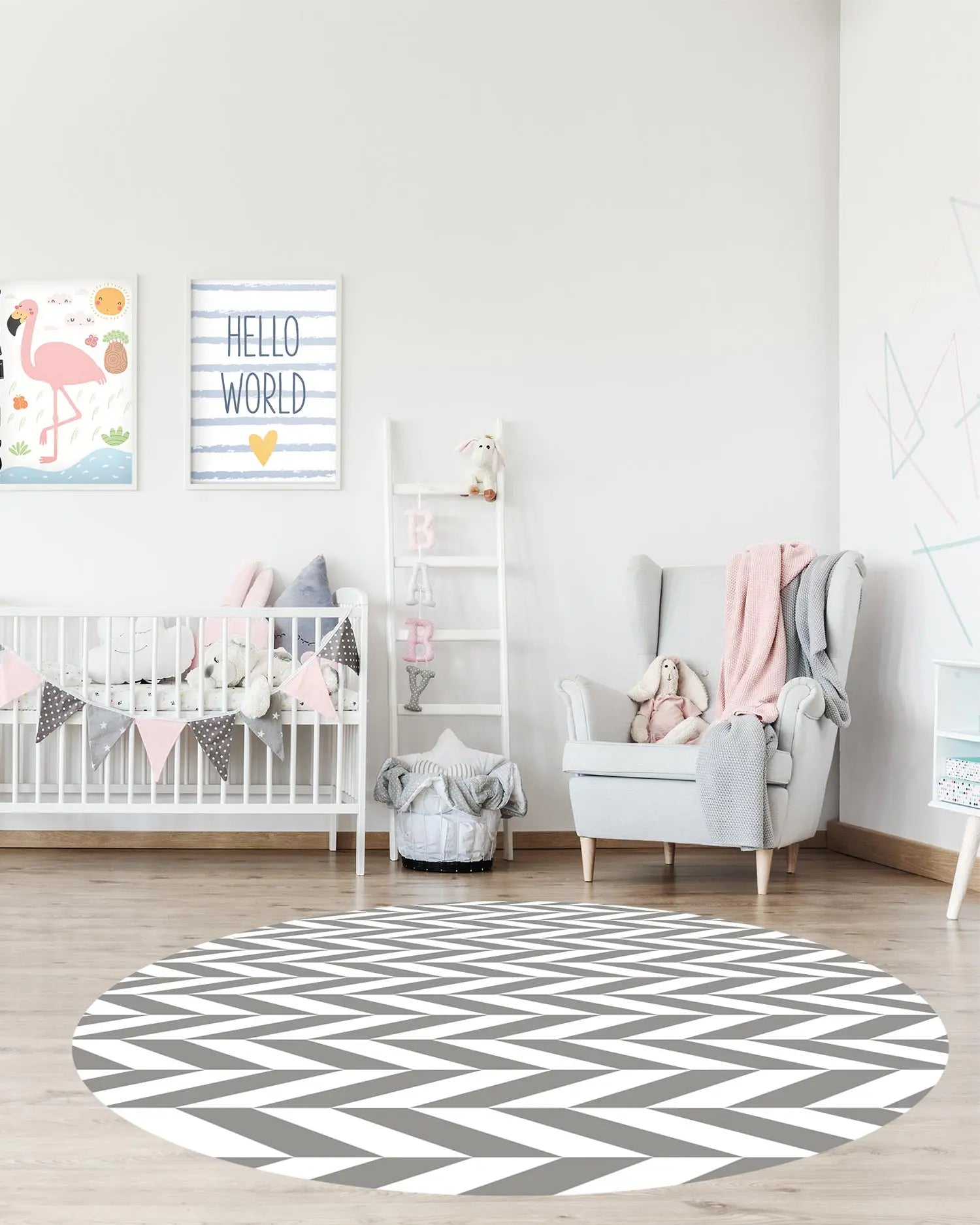 Alfombra Redonda Espigas Gris freeshipping - Home and Living