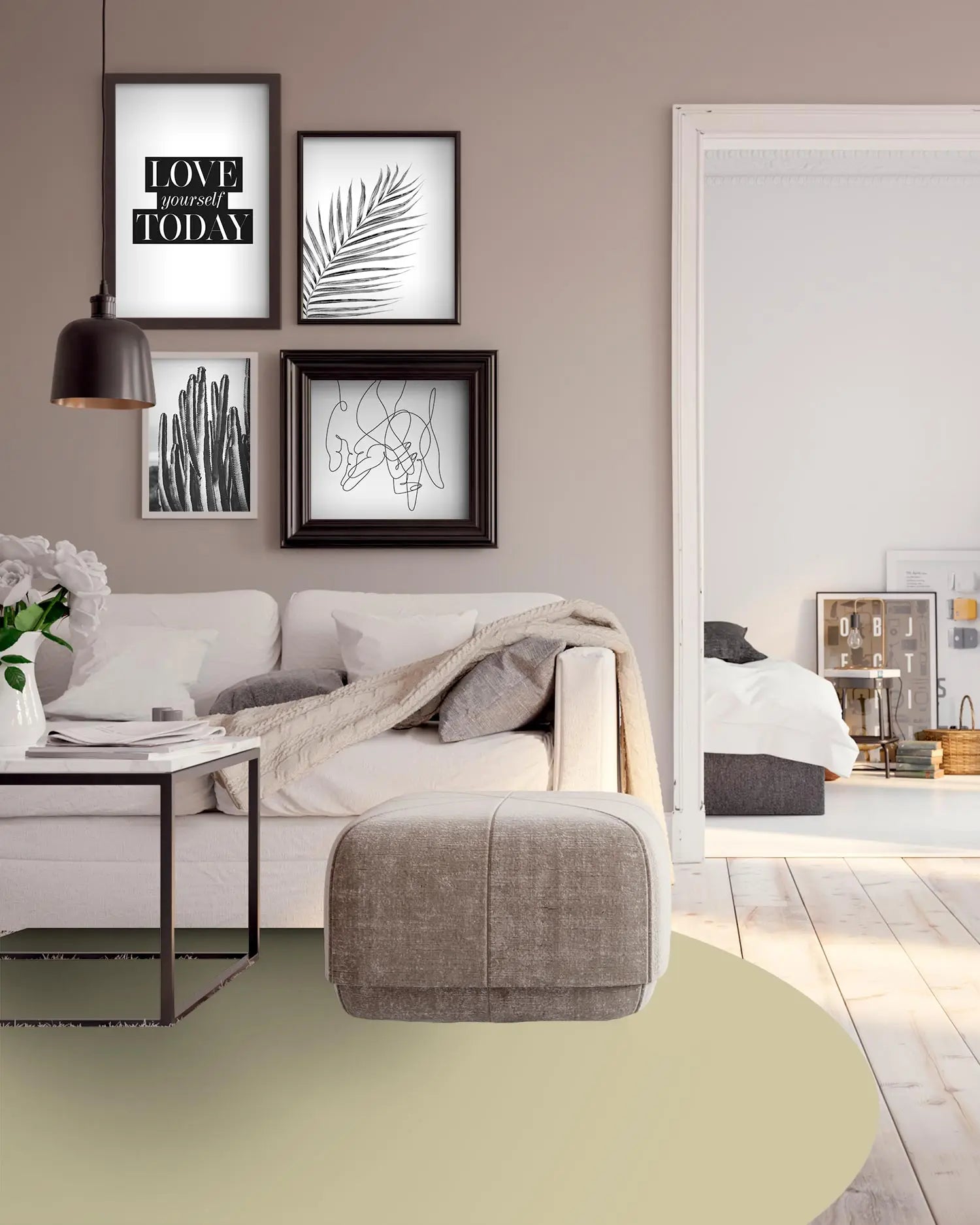 Alfombra Redonda Verde Pastel freeshipping - Home and Living