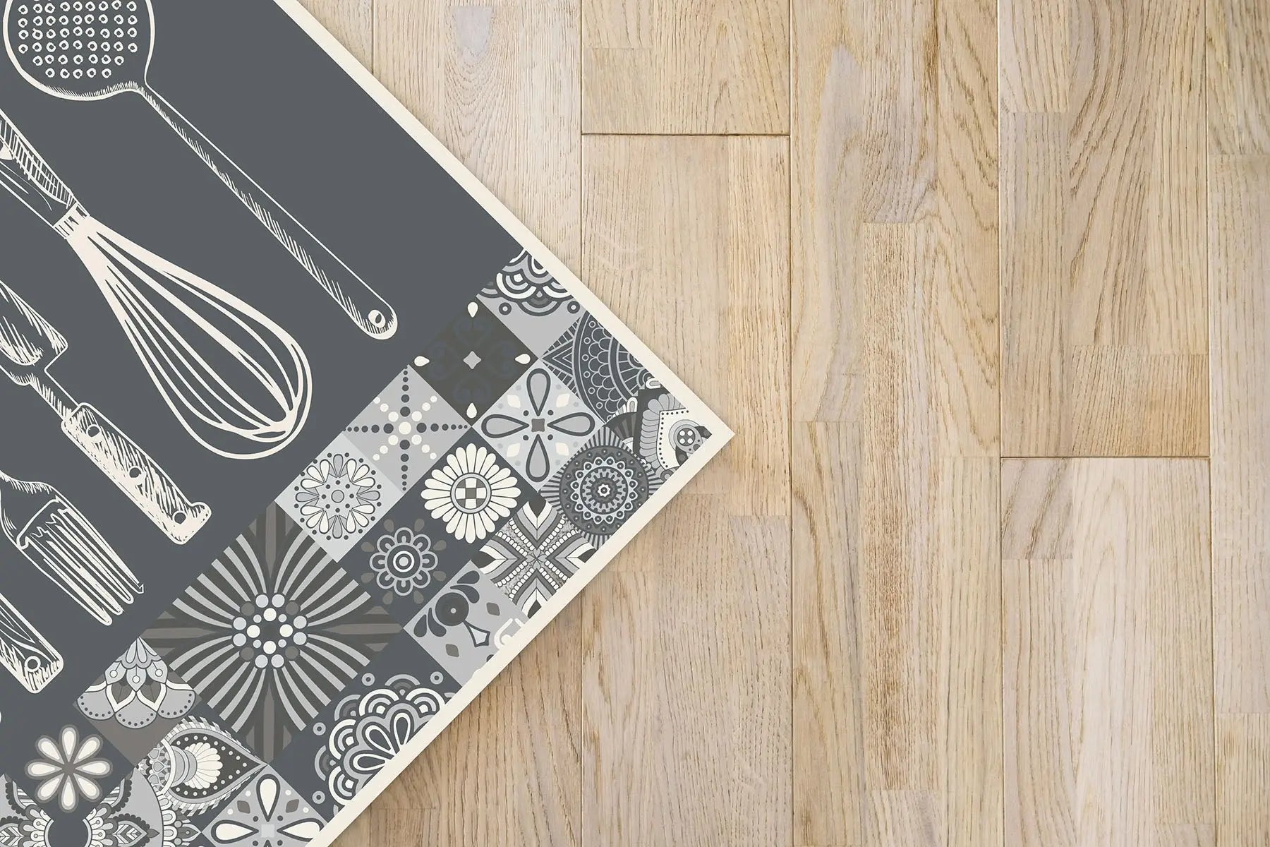 Alfombra Utensilios Cocina Gris freeshipping - Home and Living