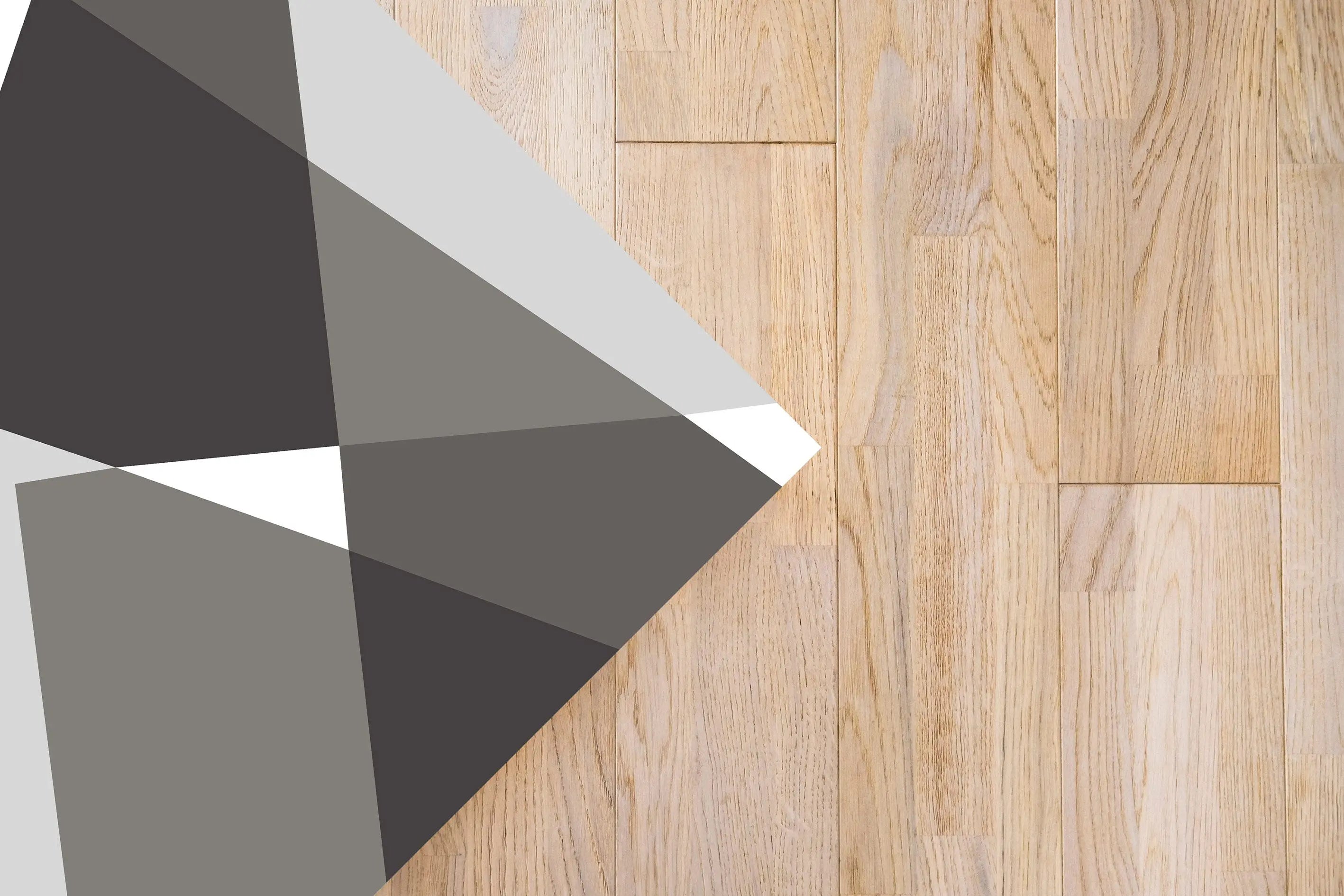 Alfombra Vinílica Geometría Abstracta Gris freeshipping - Home and Living