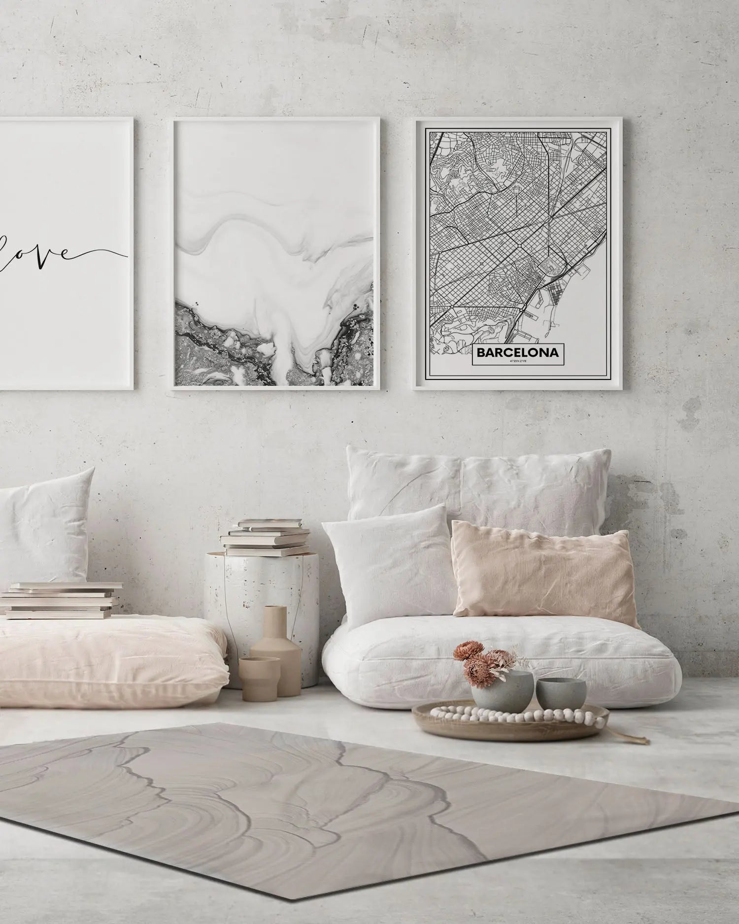 Alfombra Vinílica Mármol Gris freeshipping - Home and Living