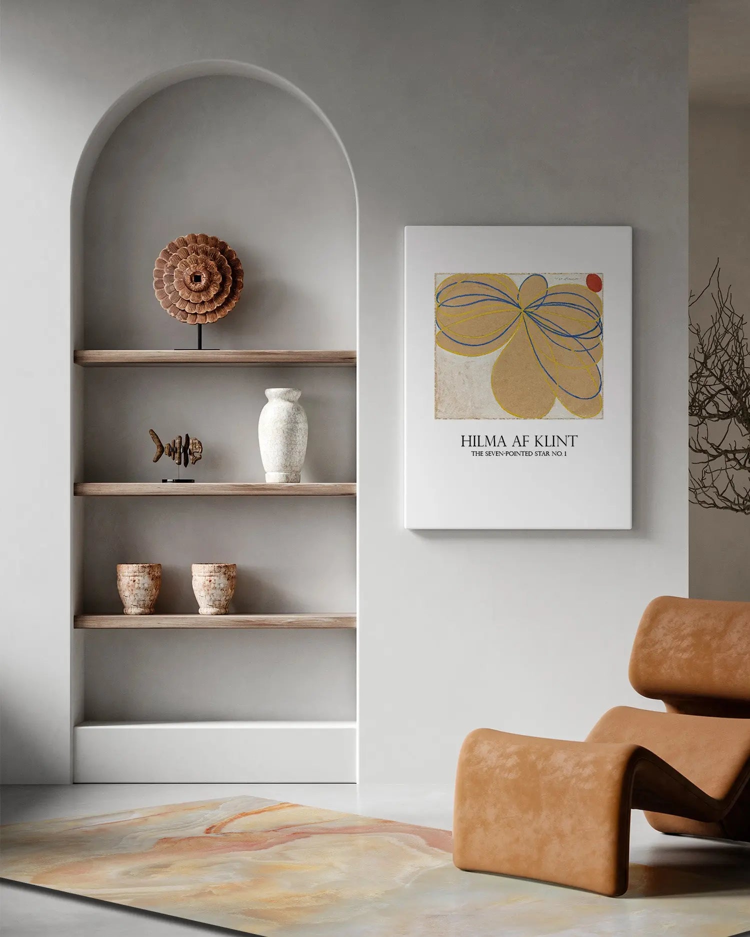 Alfombra Vinílica Mármol Naranja freeshipping - Home and Living