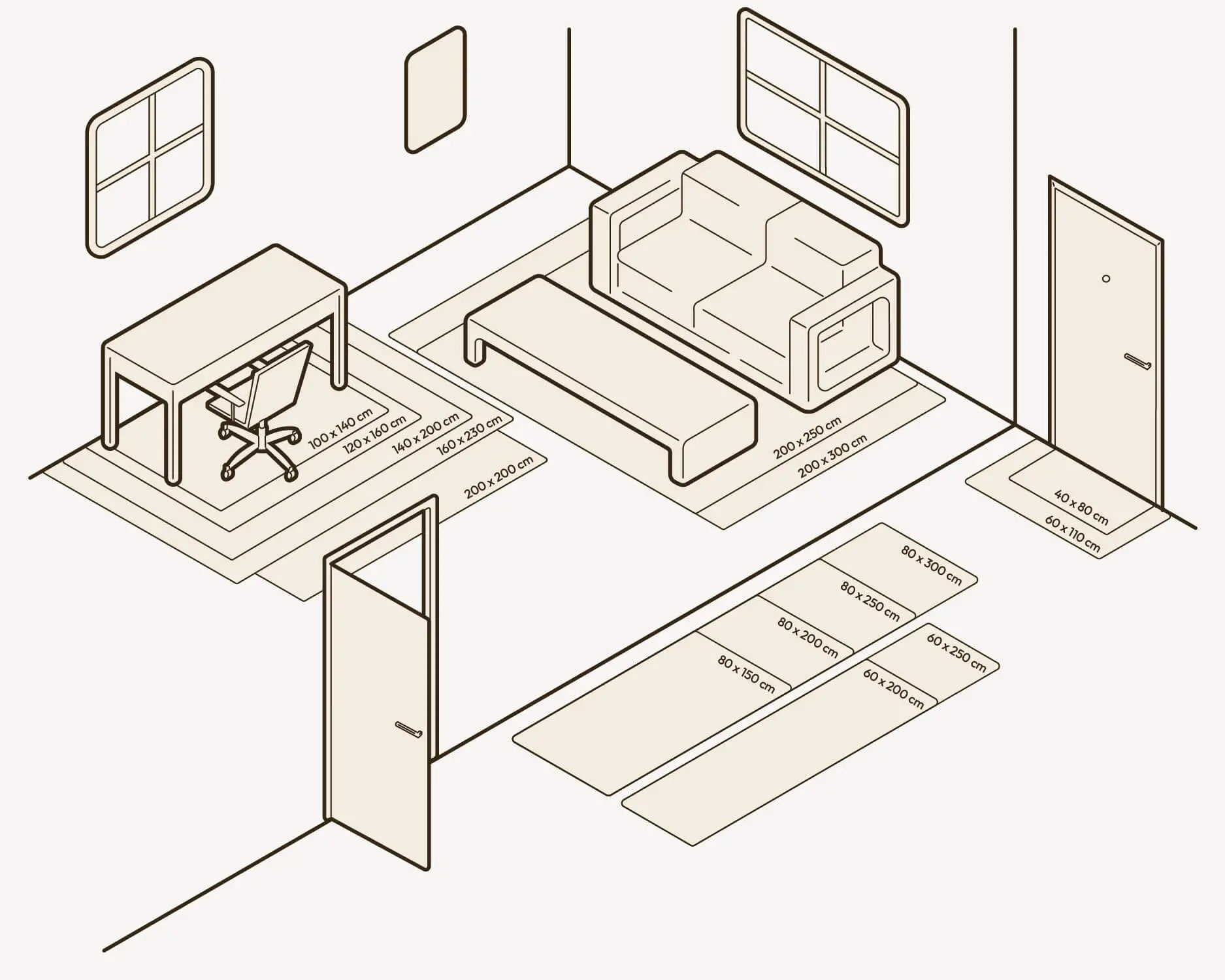 Alfombra Vinílica - Modelo Persa  - Varias Medidas Disponibles Home & Living