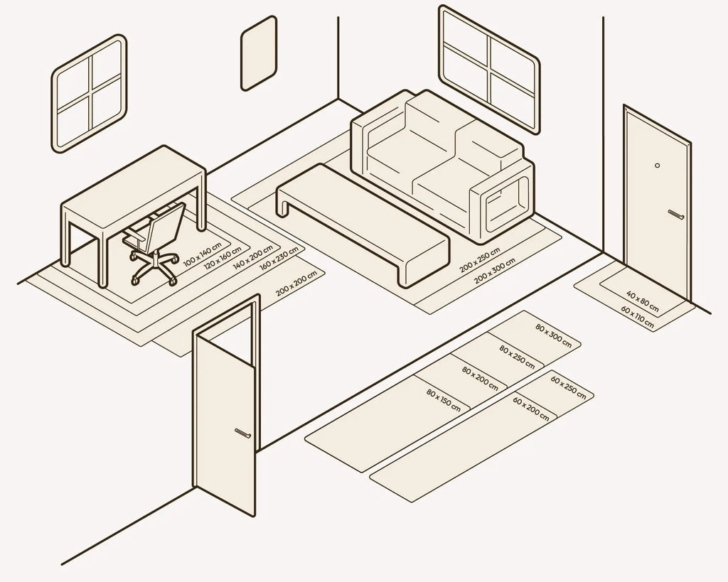 Alfombra Vinílica - Modelo Persepolis  - Varias Medidas Disponibles Home & Living