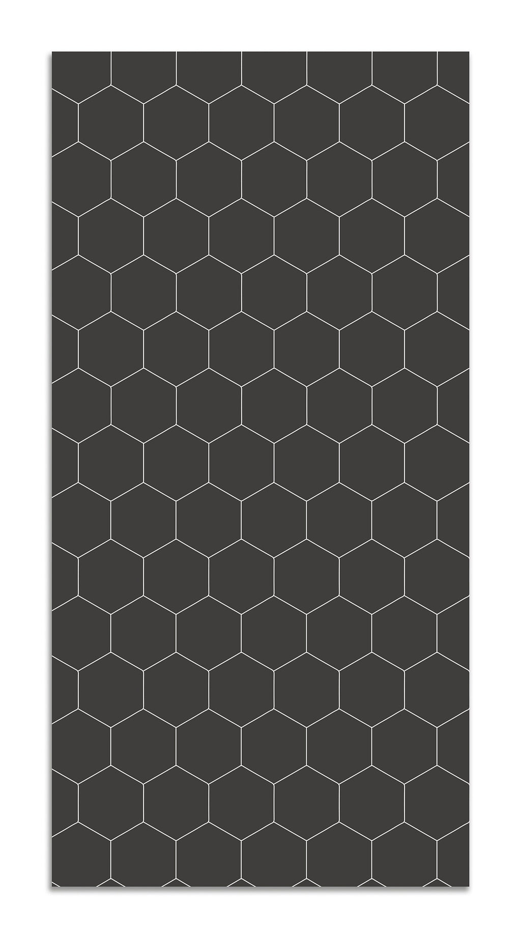Alfombra Vinílica Mosaico Hexágonos Gris Home & Living 