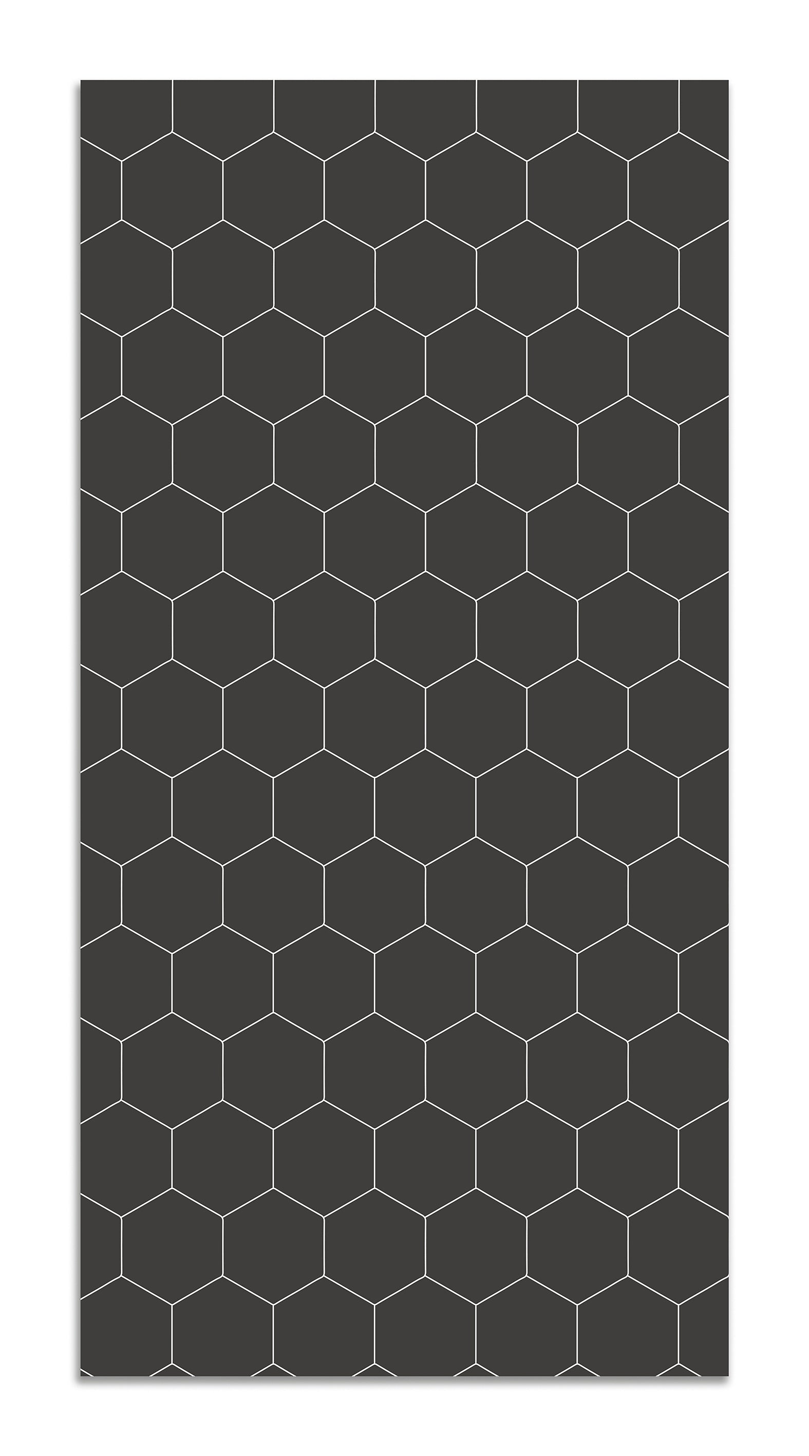 Alfombra Vinílica Mosaico Hexágonos Gris Home & Living 