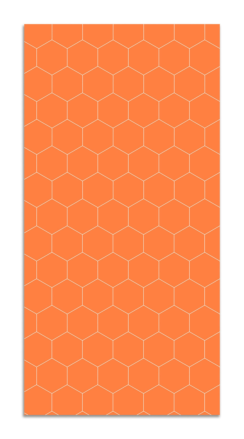 Alfombra Vinílica Mosaico Hexágonos Naranja Home & Living 