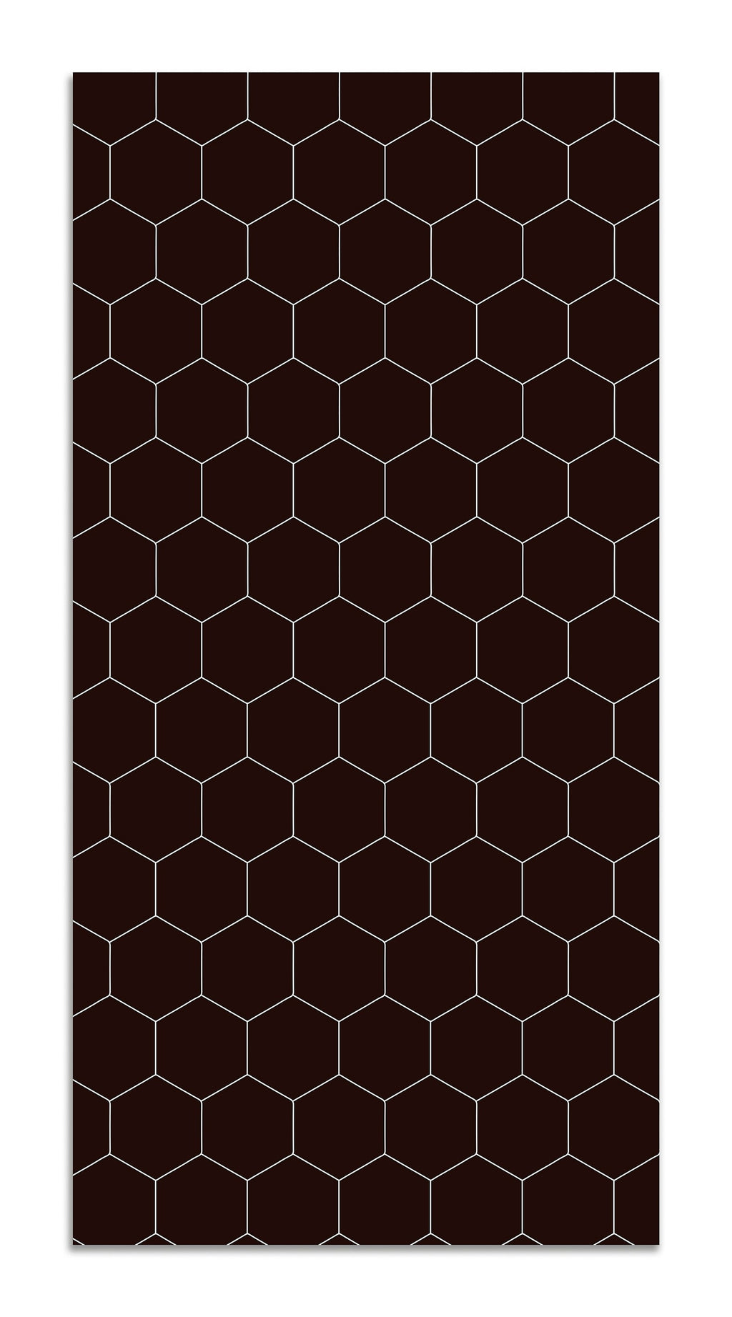 Alfombra Vinílica Mosaico Hexágonos Negro Home & Living 