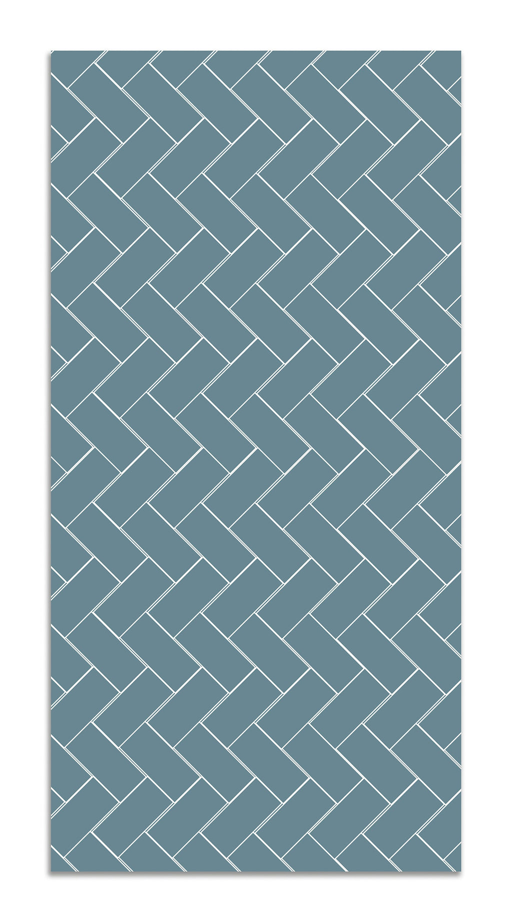 Alfombra Vinílica Mosaico Ladrillos Azul Home & Living 