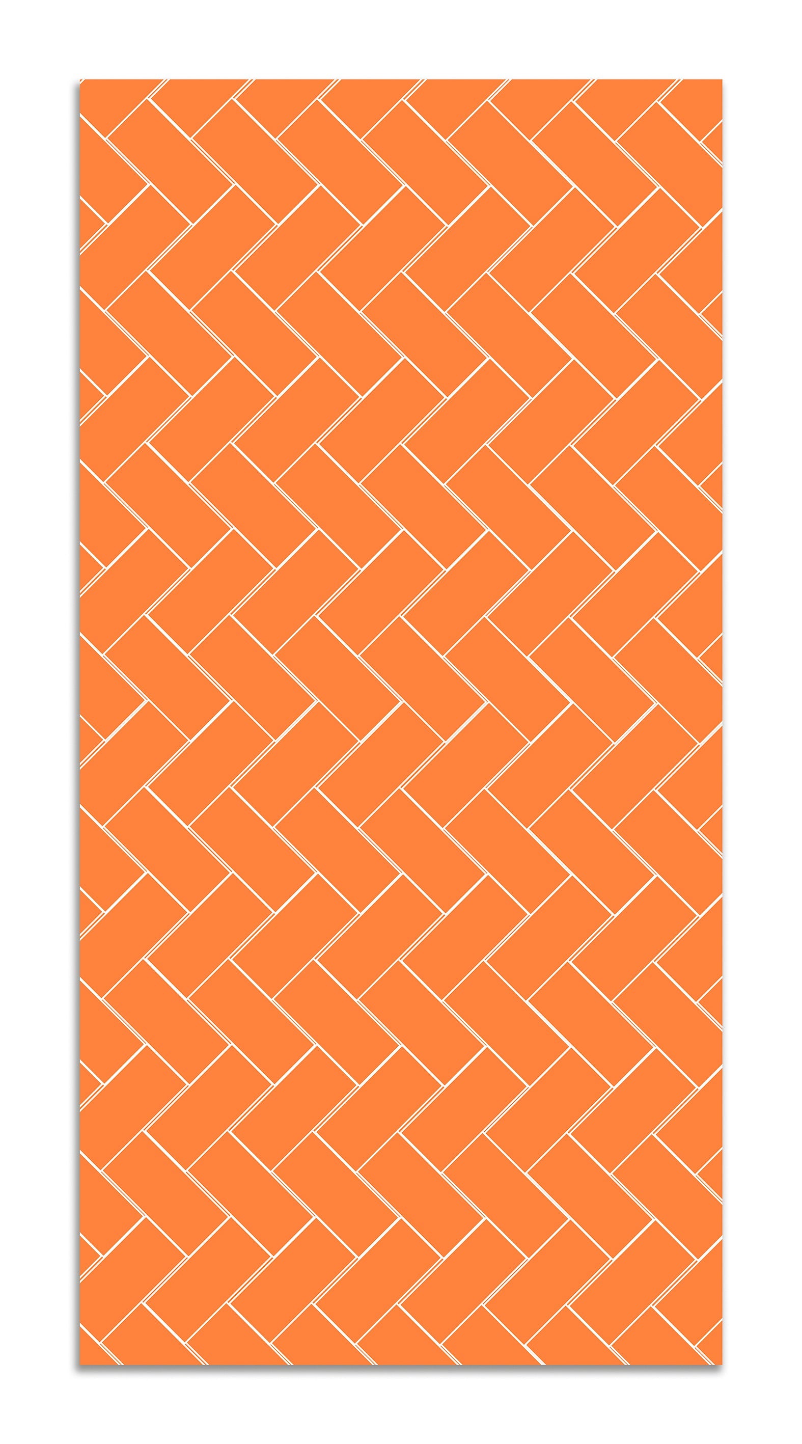 Alfombra Vinílica Mosaico Ladrillos Naranja Home & Living 