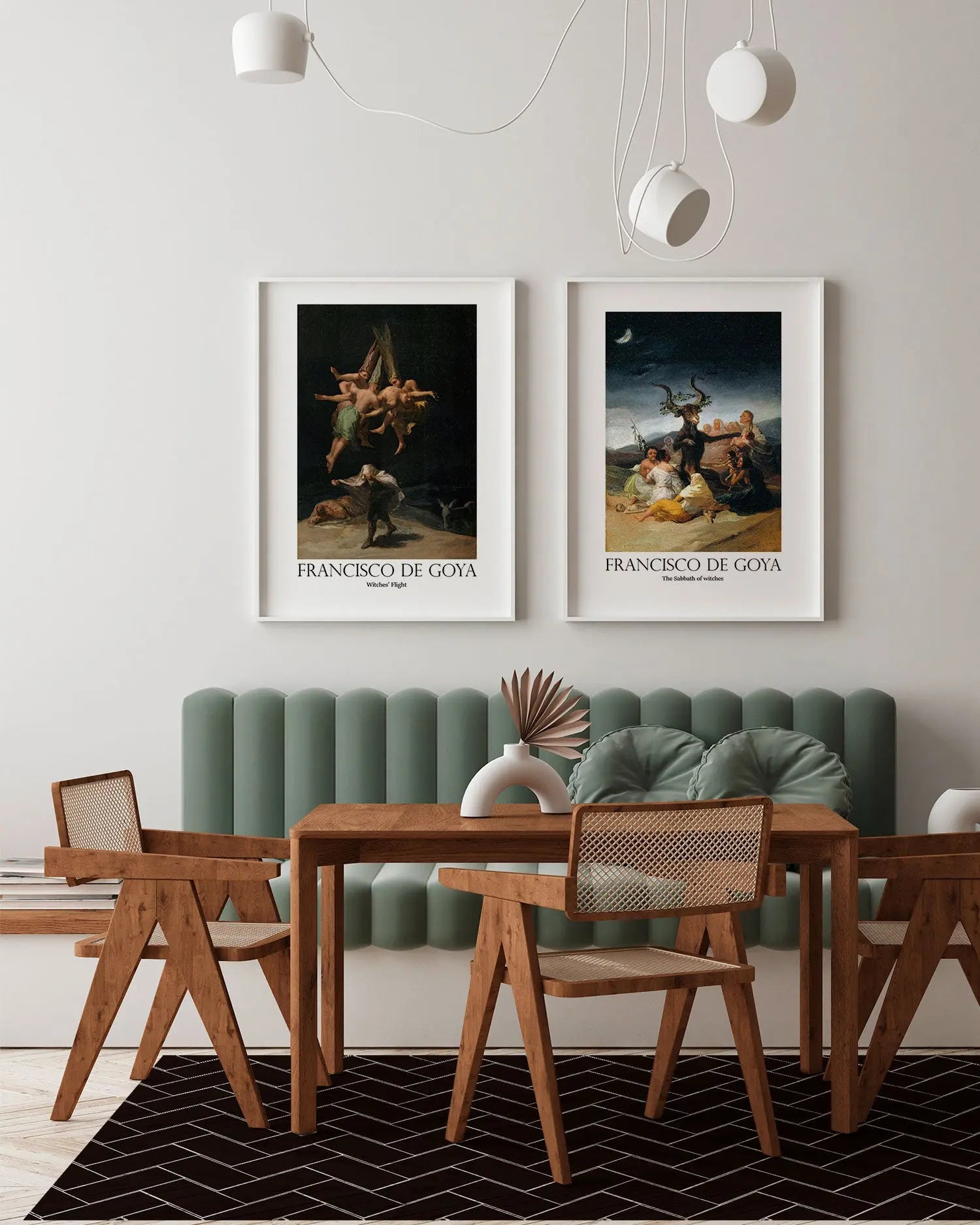 Alfombra Vinílica Mosaico Ladrillos Negro freeshipping - Home and Living