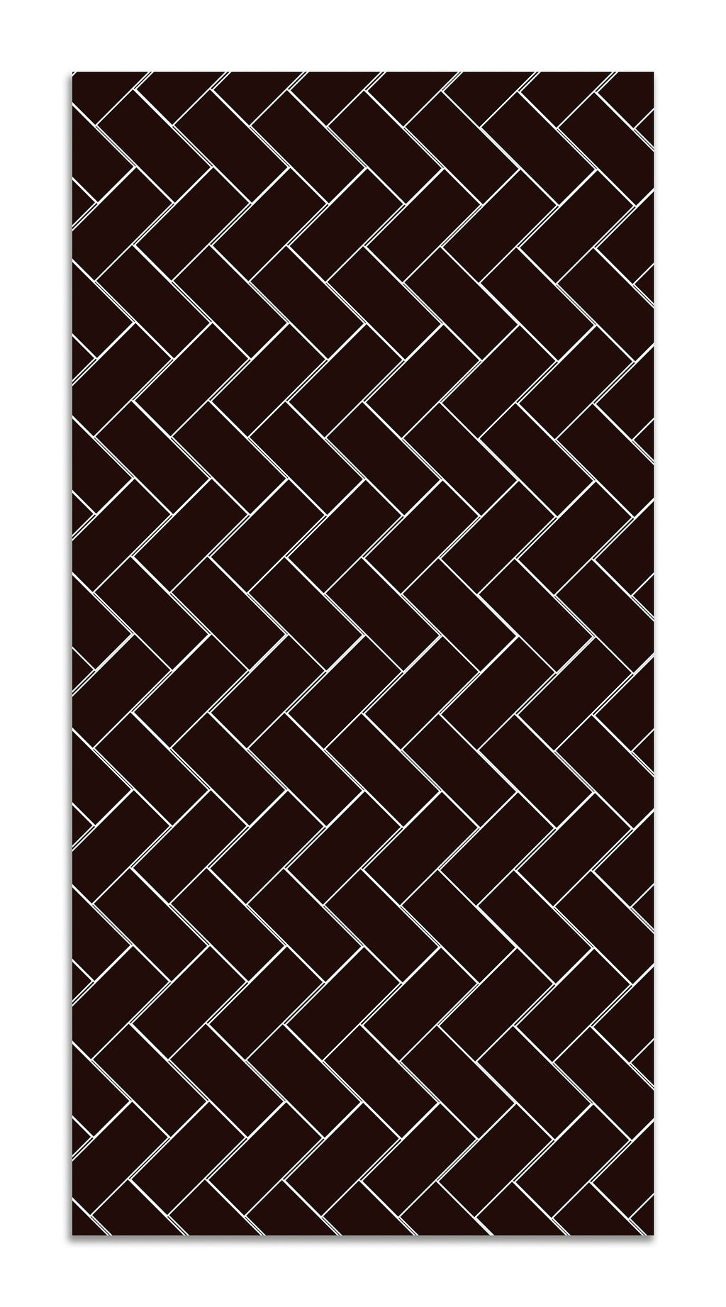 Alfombra Vinílica Mosaico Ladrillos Negro Home & Living 