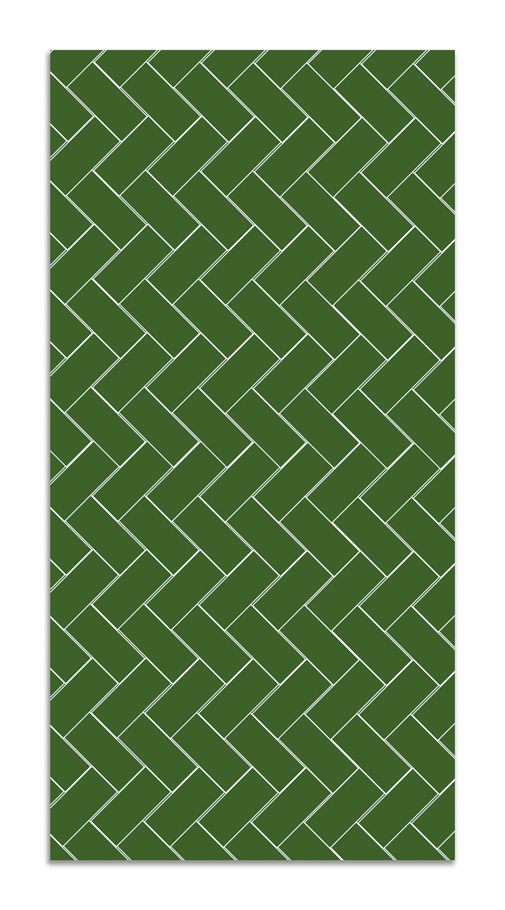Alfombra Vinílica Mosaico Ladrillos Verde Home & Living 