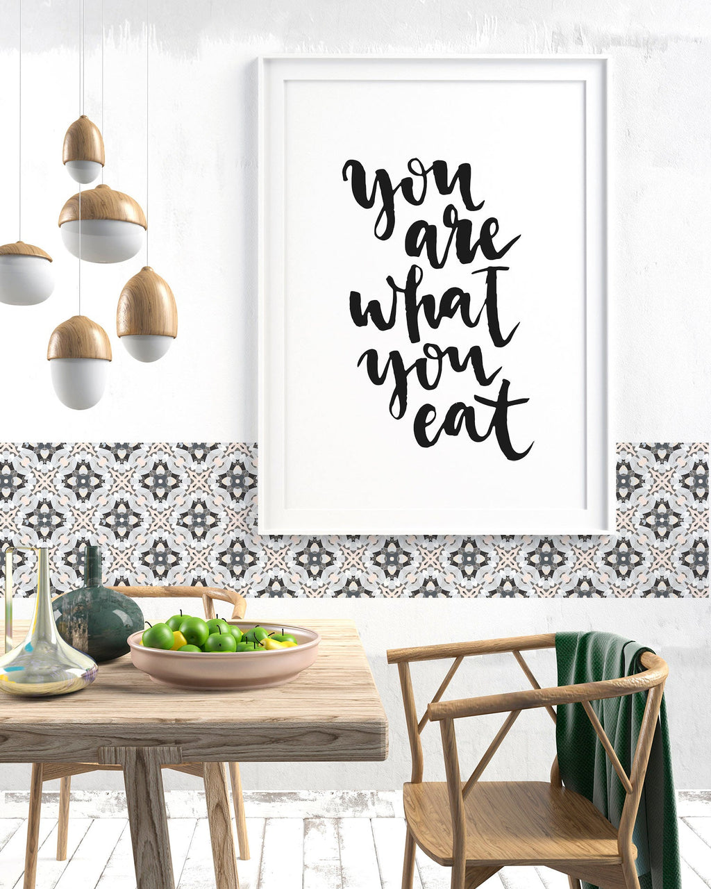 Azulejo Adhesivo Baldosa Modelo Oriental Gris Home & Living 